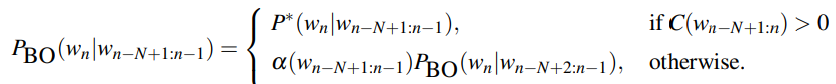 PBO(WnlWn-N+lm-l) = 
otherwise. 